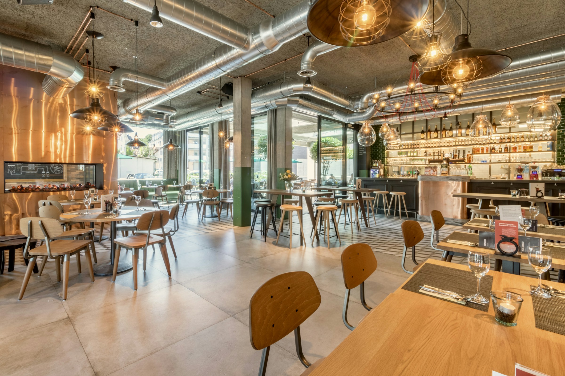 A thoughtfully designed restaurant dining room